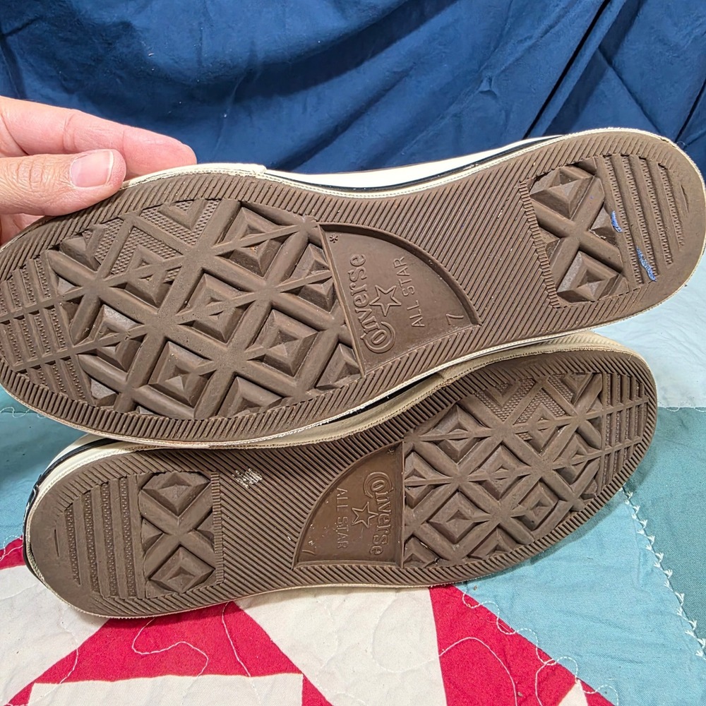 Converse Chuck 70 High Top Sneakers Womens 9 Mens 7 Pink Yellow Woven Chevron - Picture 7 of 10